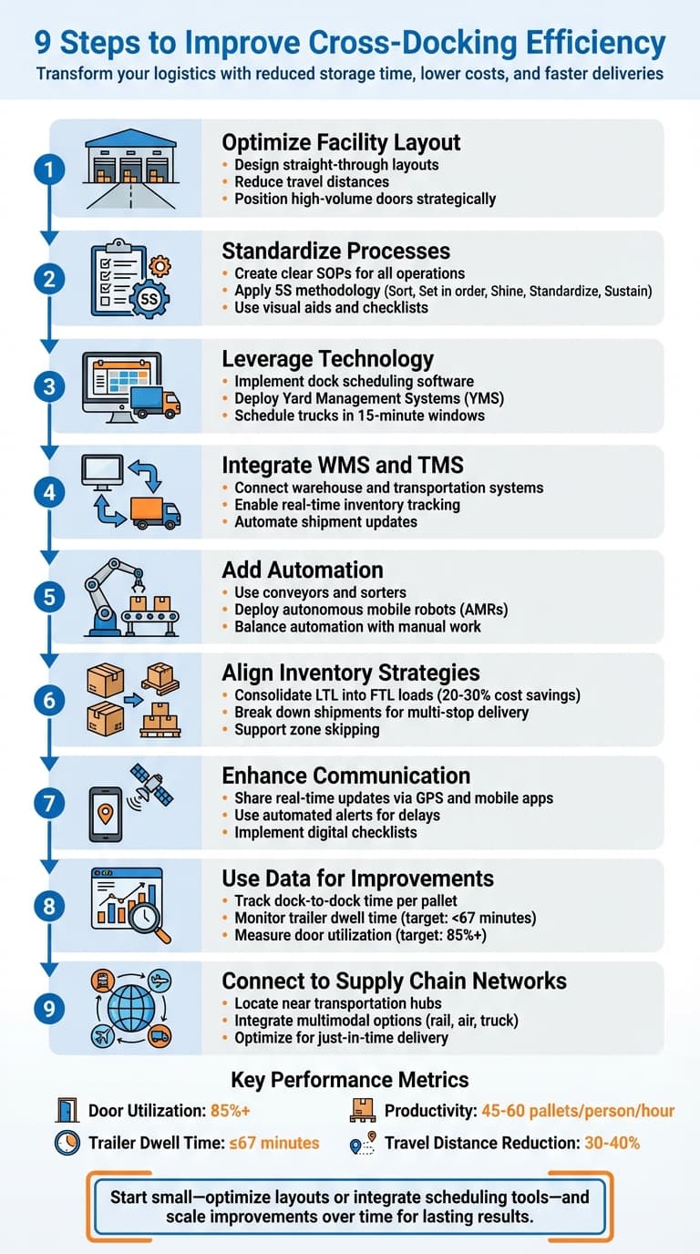 9 Steps to Improve Cross-Docking Efficiency in Logistics Operations