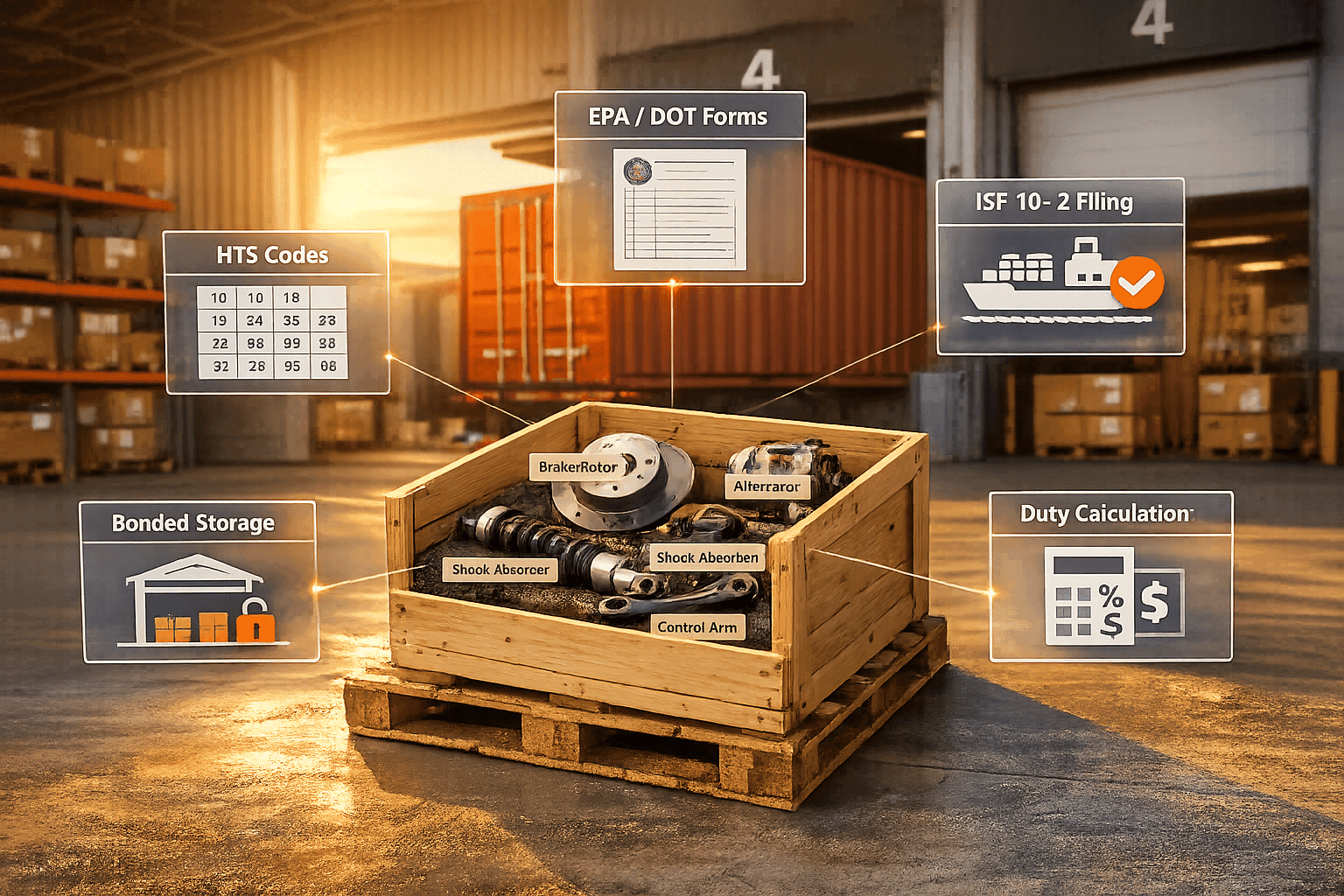 Customs Clearance Tips for Automotive Parts Importers