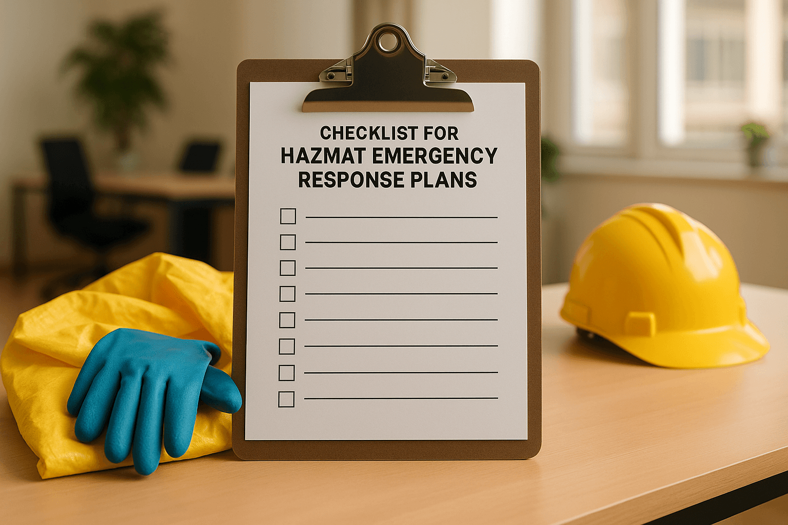 Checklist for Hazmat Emergency Response Plans